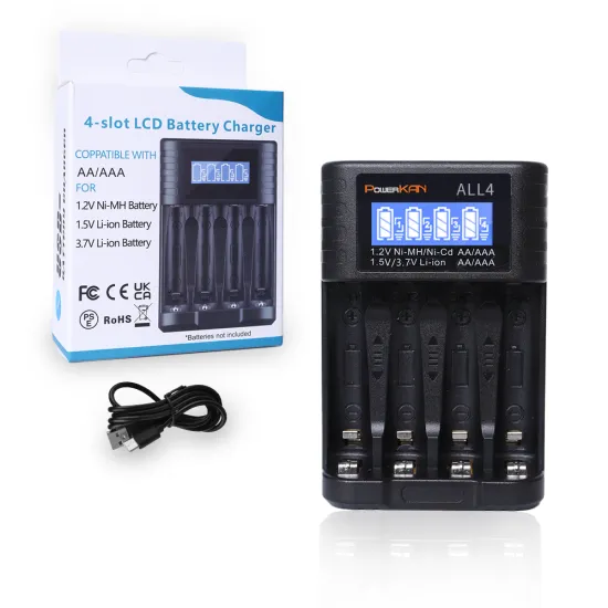 ALL4-newQQ Smart Portable Type-C Fast Charging Battery Charger for AA and AAA Lithium Batteries