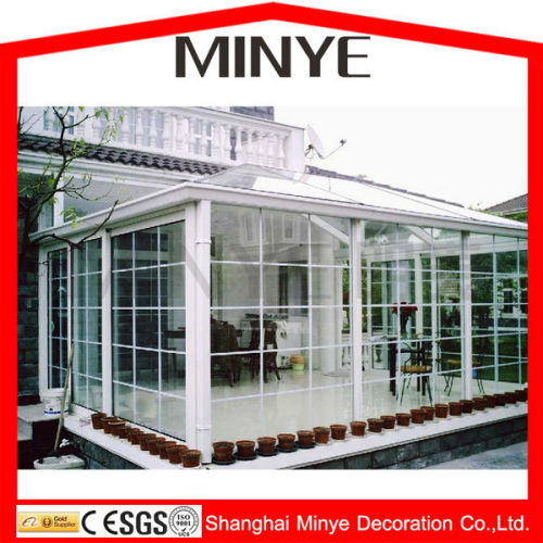 GOOD HEAT INSULATION PVC PROFILE PLASTIC SUNROOM/GLASS WINTER GARDEN