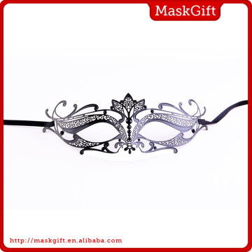 New design colorful stone decorative metal mask for lady ME001-BKBK