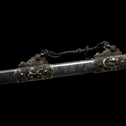 Hundred Refined Pattern Steel Luxury Retro Copper Accessory Tang Sword Material Steel