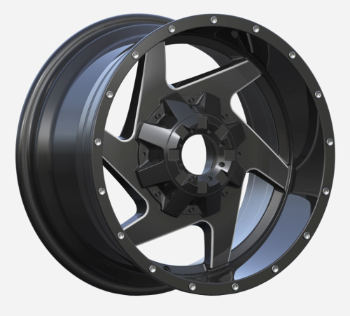 6 Spoke Pick Up Wheel 8x165 Flat Black