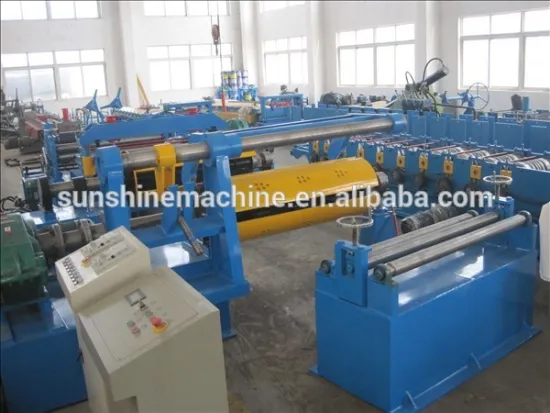 simple slitting line with hydraulic decoiler