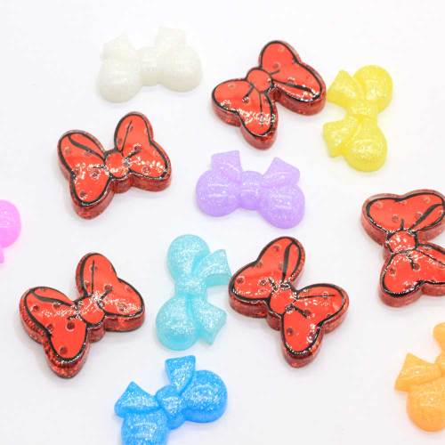 Großhandel 100Pcs / Lot sortiert Harz Schmetterling Cabochons Flatback Flat Back Harz Schmetterling Cabs Haarschleife Center Crafts Making