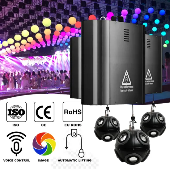DMX512 Kinetic Lights: RGB Colorful LED Lift Ball for DJ Clubs and Events
