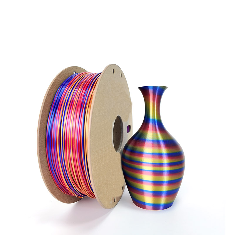 Shiny Silk Muticolor Fast Change PLA Filaments