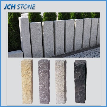 Natural cheap fencing stone granite palisade