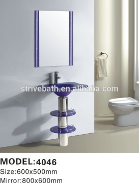 Painting Colorful Bathroom Glass Sink
