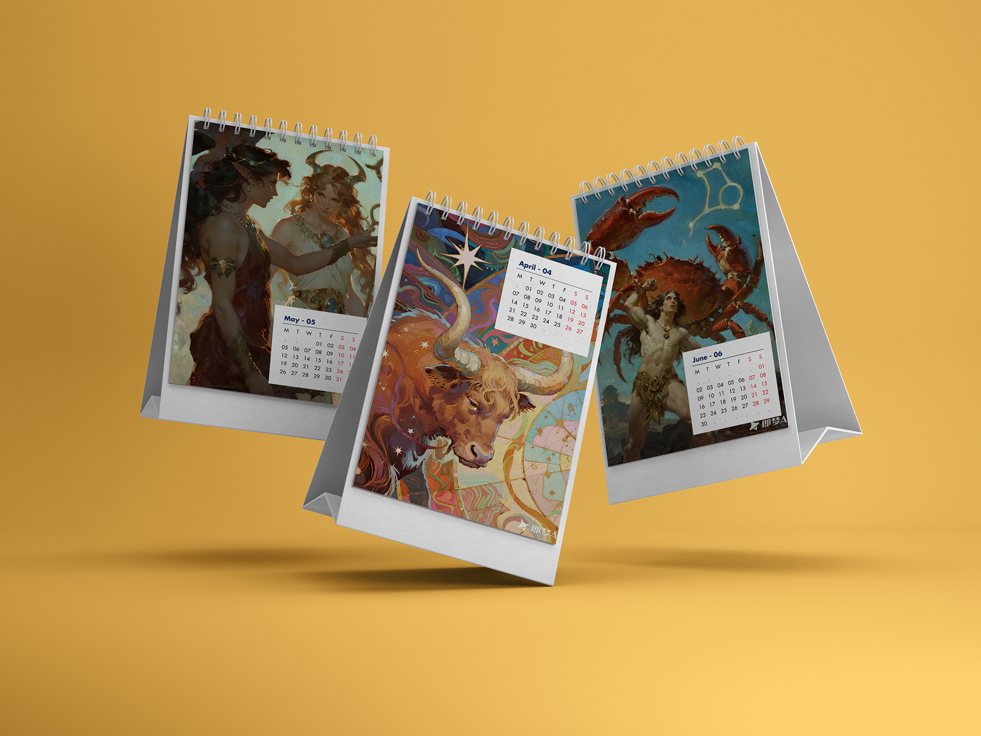 Customized Color Stereoscopic Triangle Calendar