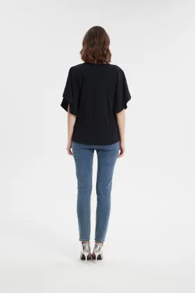 women bat wing sleeve shirt tops