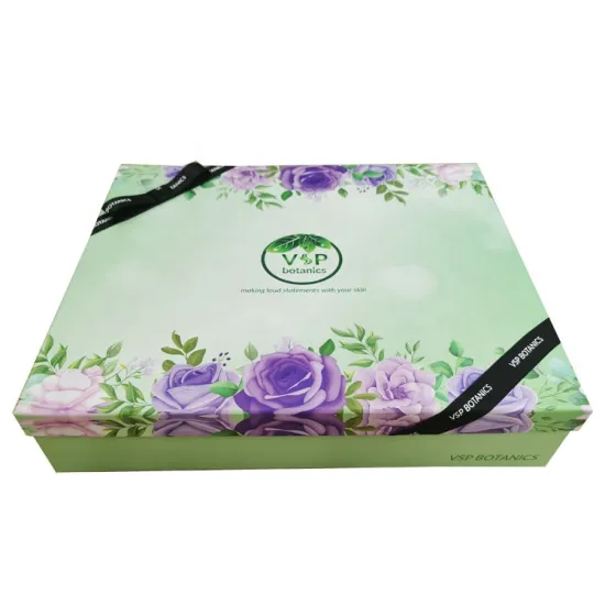 2 sets cosmetic packaging box with clean tray