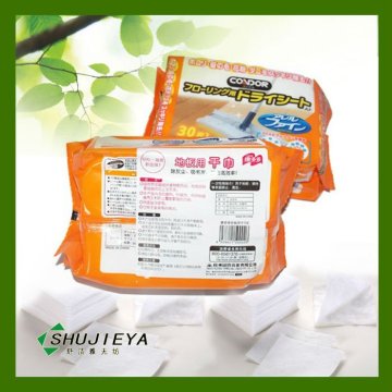 Ultra-soft dry spunlace nonwoven cleaning wipe products