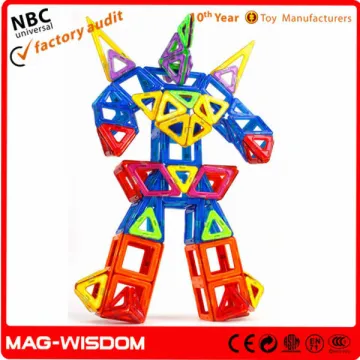 2017 new design magnetic Educational Toys Plastic Shapes