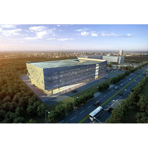 Construcción de muro cortina de rejilla Karamay Badminton Hall