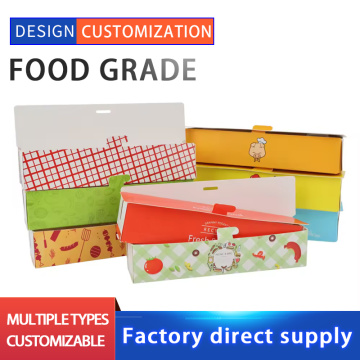 Hot dog paper tray packaging