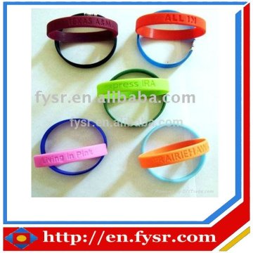 silicone rubber bracelet charms for promotion