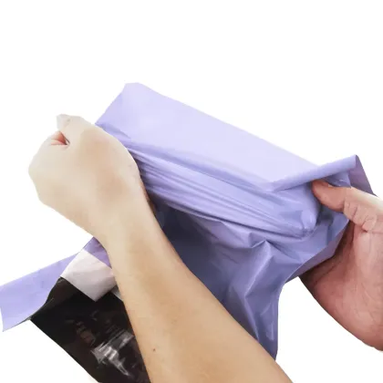 Custom Purple Biodegradable Polly Packaging Mailing Bag