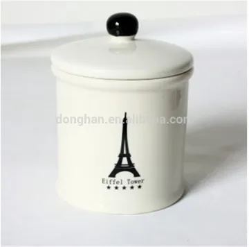 Simple Ceramic jar with lid
