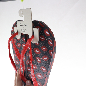Custom Size Paper Cardboard Hangers for Flip-Flops and Slipper Shoes with Custom Logo