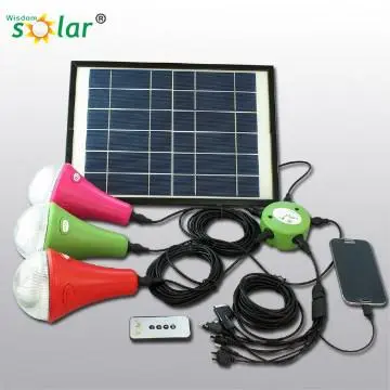 solar home lighting and charging system solar light