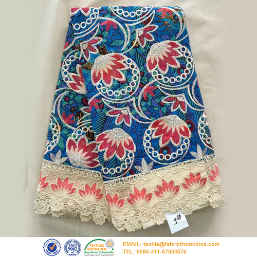 african wax printed fabric with lace