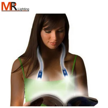 Hands-Free Flexible Portable LED Neck Lamp for Reading