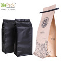 Biodegradable plastic 3 sides seal bag for food