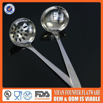 Stainless steel soup ladel and spoon strainer
