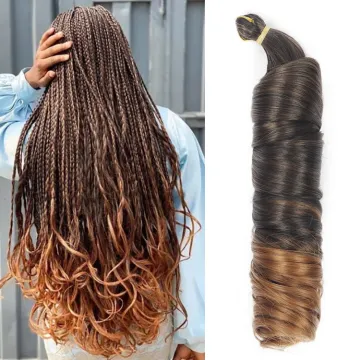 Spiral Curl Wavy Braiding Hair Attachments Synthetic Braids Curly Hair Extensions Cheap Extension Wavy Braiding Attachment