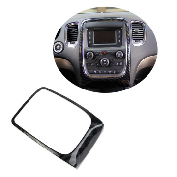 Carbon Fibre Interior Accessories for Dodge Durango 2014-2020: Central Control Navigation Screen Cover Trims