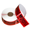 100x50mm warning fragile sticker