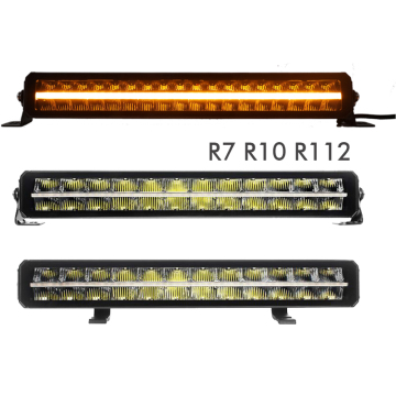 22 '' - 52 '' Barra LED fuera de la carretera - Barra de luz de camión de piano blanca Amber Drl Drl