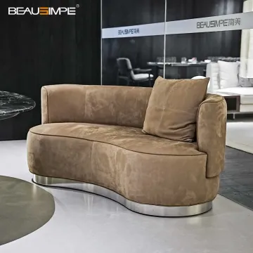 Italian Modern Minimalist Sectional Sofa Yves Reclining Fabric