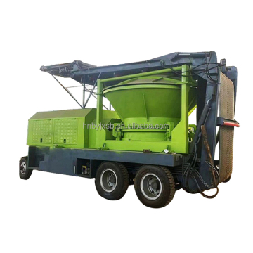 Diesel-Powered Portable Wood Crusher for Large Waste Wood and Roots