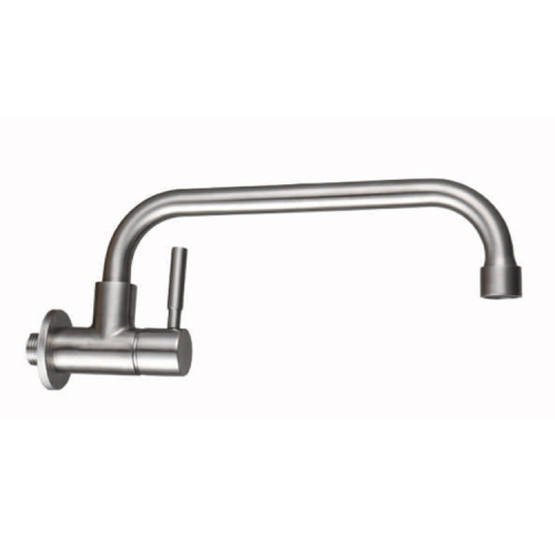 Wallmount stainless steel neck kitchen faucet