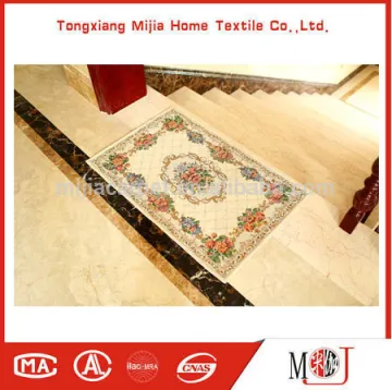 Bottom Price 100% polyester Hign Quality Washable Single Chenille Jacquard floor Carpet/Door Mat/Rug M-02