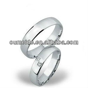 Unique Simple Dome Steel Ring For Wedding