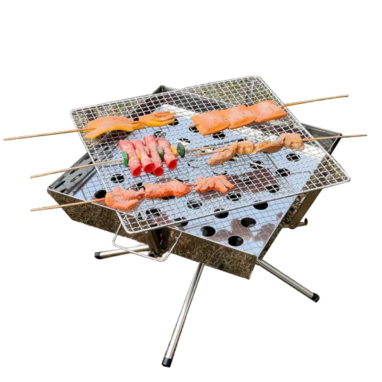 Outdoor Lightweight Portable stainless steel bbq charcoal grill