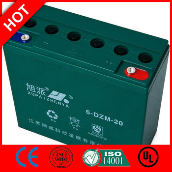Top Quality vrla battery 12v 24ah electric bike storage battery CE ISO QS