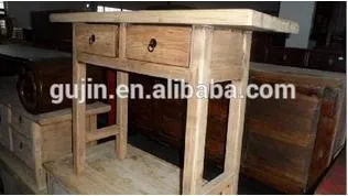 rustic wall table old elm wood