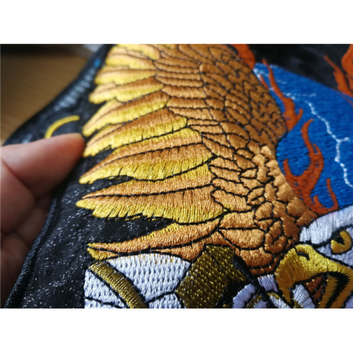 Cloth Motorcycle embroidery patches eagle embroidery badge