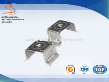 U shaped metal bracket, galvanized steel,metal pole clamp bracket