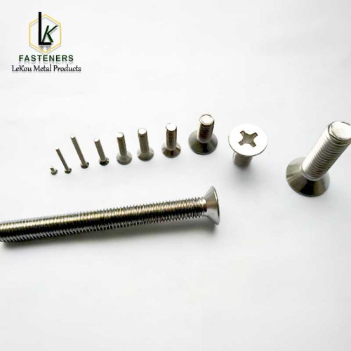 Машинные винты с плоской потайной головкой Phillips из нержавеющей стали