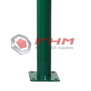 Round Post med PVC-belagd galvaniserad metall