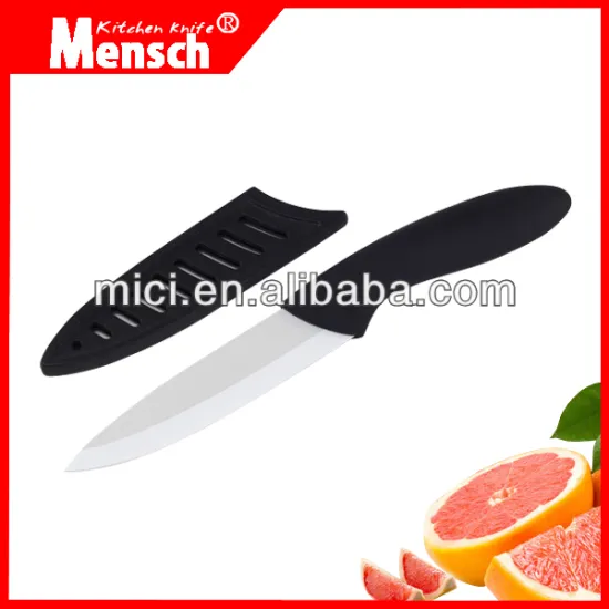 High quality 4 inch ceramic fruit knife kitchen with pouch