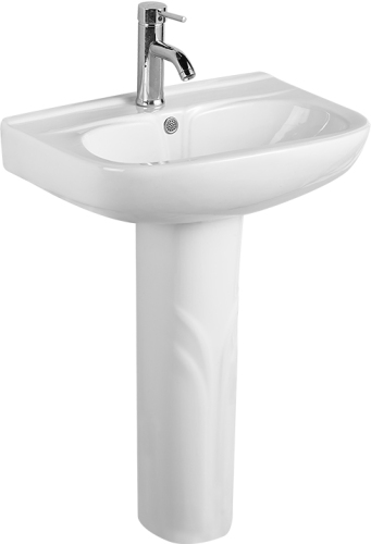 Bathroom Ceramic Water Wash Pedestal Basin Sink