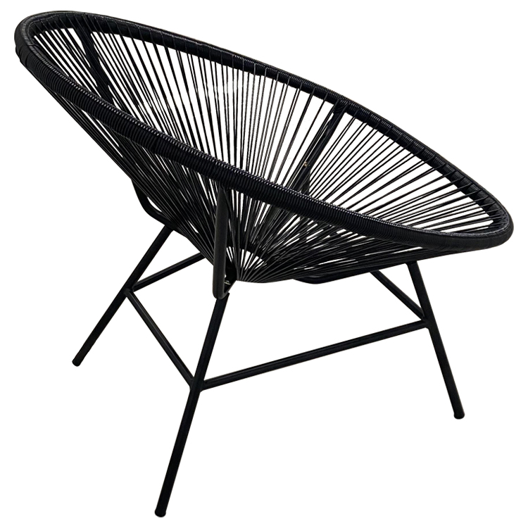 720*830*H840mm in acciaio rattan sedia