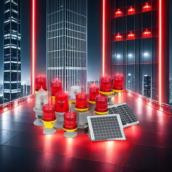 Medium Intensity Aviation Infrared Traffic Light Aircraft Tower for High Buildings and Airports with Solar Obstruction Lights