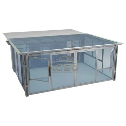 Glass Pool House Winter Garten Aluminum Frame Sunroom