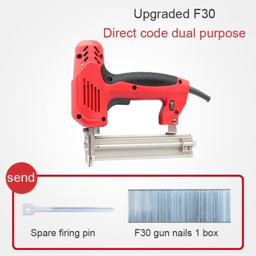 2 In 1 Electric Nailing Machine U-shaped Straight Nail Gun Nail Gun Positioner Suitable for 10-30mm Woodworking Tools