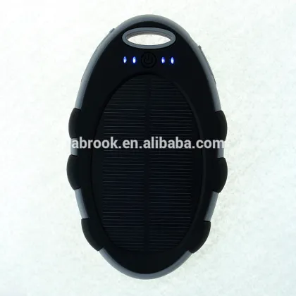 IPX6 waterproof 5000mah portable solar energy power bank